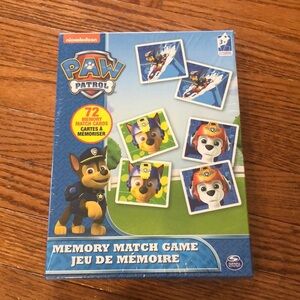 Brand New- Paw Patrol Matching Game